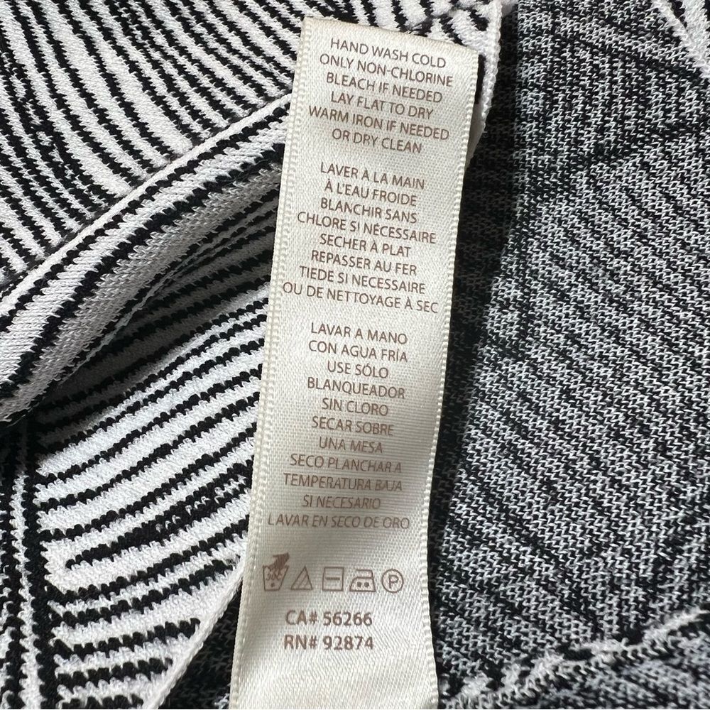 SALE …Ella Moss Stretchy Midi Pencil Skirt Black-and-white Graphic size XS - Picture 6 of 6